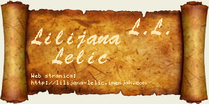 Lilijana Lelić vizit kartica